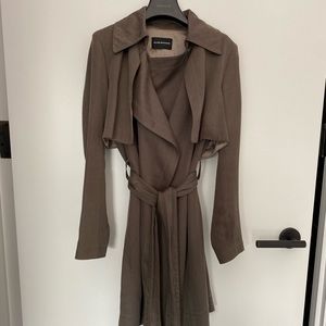 Club Monaco Olive Trench Coat Women’s XS
